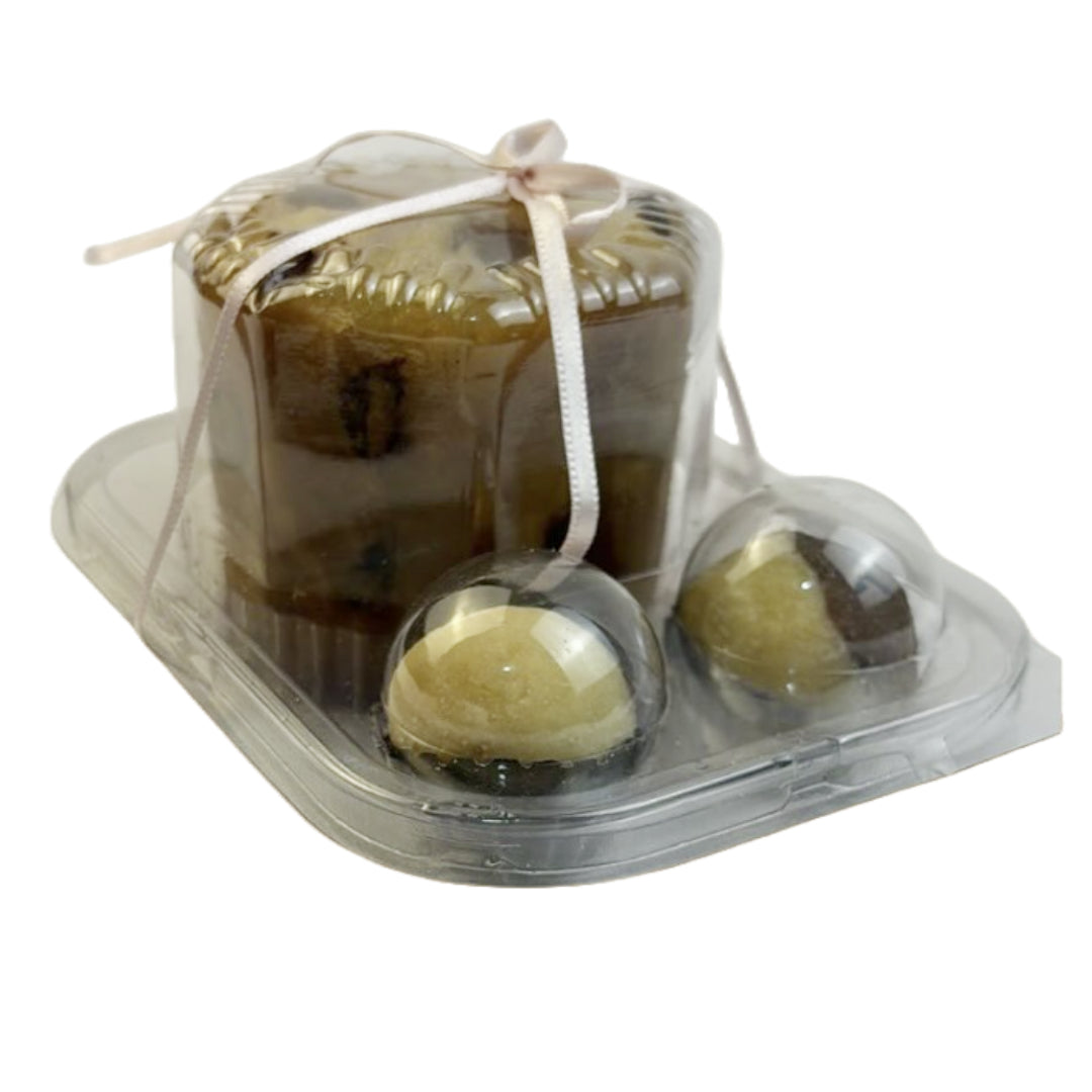 Case for mini-Cake and 2 Candies (5-Pack) Clear