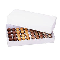Thumbnail for Caixa para 50 doces e brigadeiros com bandeja removível – Pacote com 10 unidades