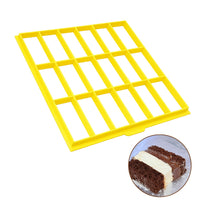 Thumbnail for Frozen Cake Slice Cutter Grid for Brazilian-style Iced Cake | Light Yellow