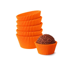 Thumbnail for Forminhas Premium de Papel Antigordura para Brigadeiros – LARANJA