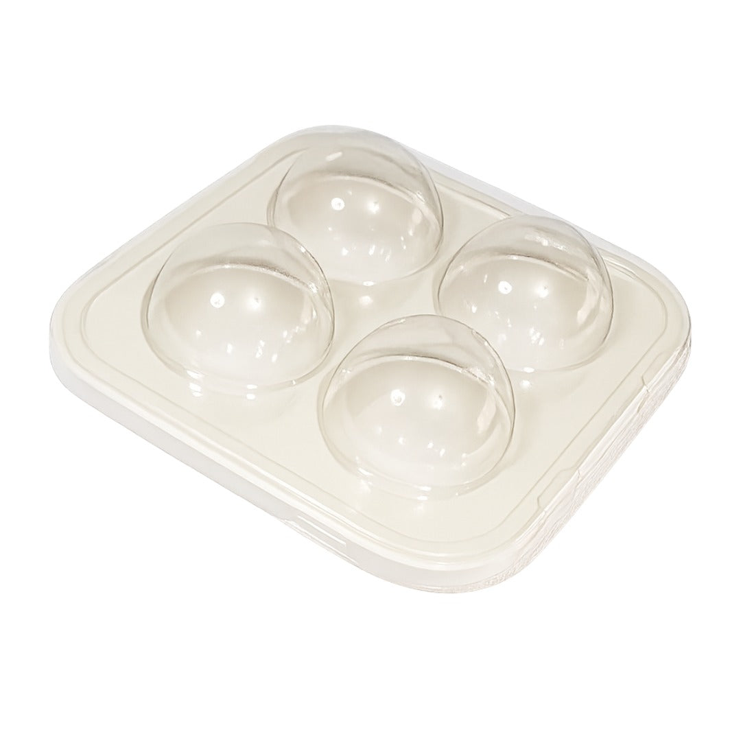 4 Cavities Clear/White Candy Case (5 count)