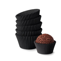 Thumbnail for Premium Greaseproof Paper Candy Cups for Brigadeiros – BLACK
