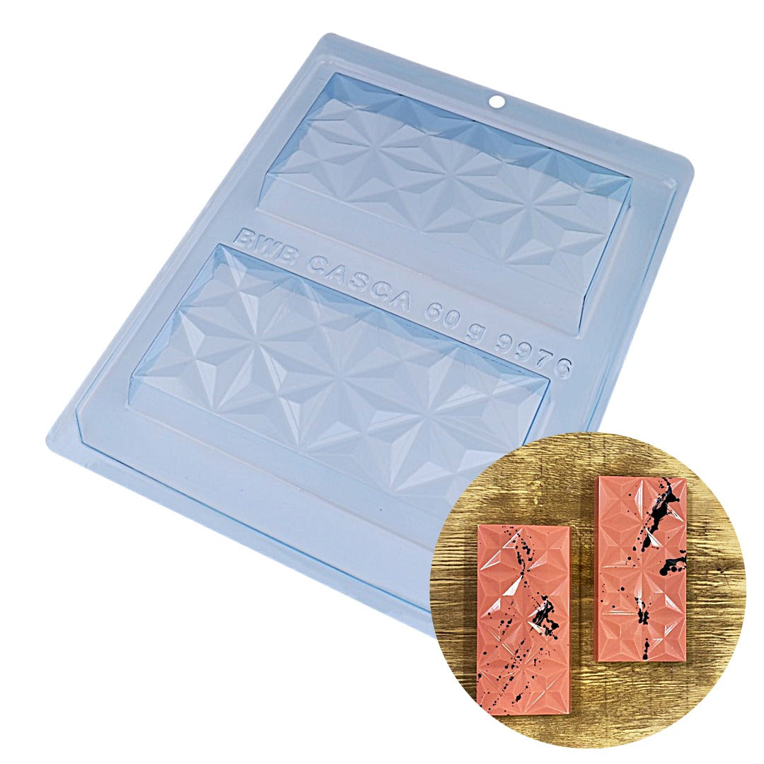 Geometric Bar 3-Part Chocolate Mold (BWB)