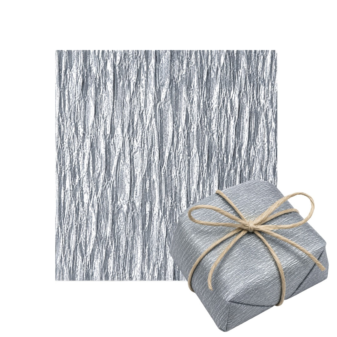 Hojas de papel crepé para envolver Bem Casados 15cm x 15cm Perla Grafito (40 hojas)