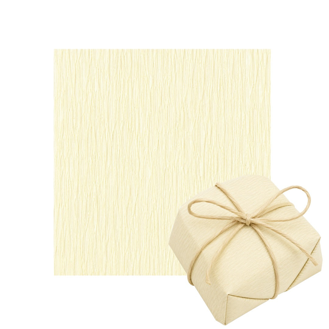 Hojas de papel crepé para envolver Bem Casados 15cm x 15cm Vainilla (40 hojas)