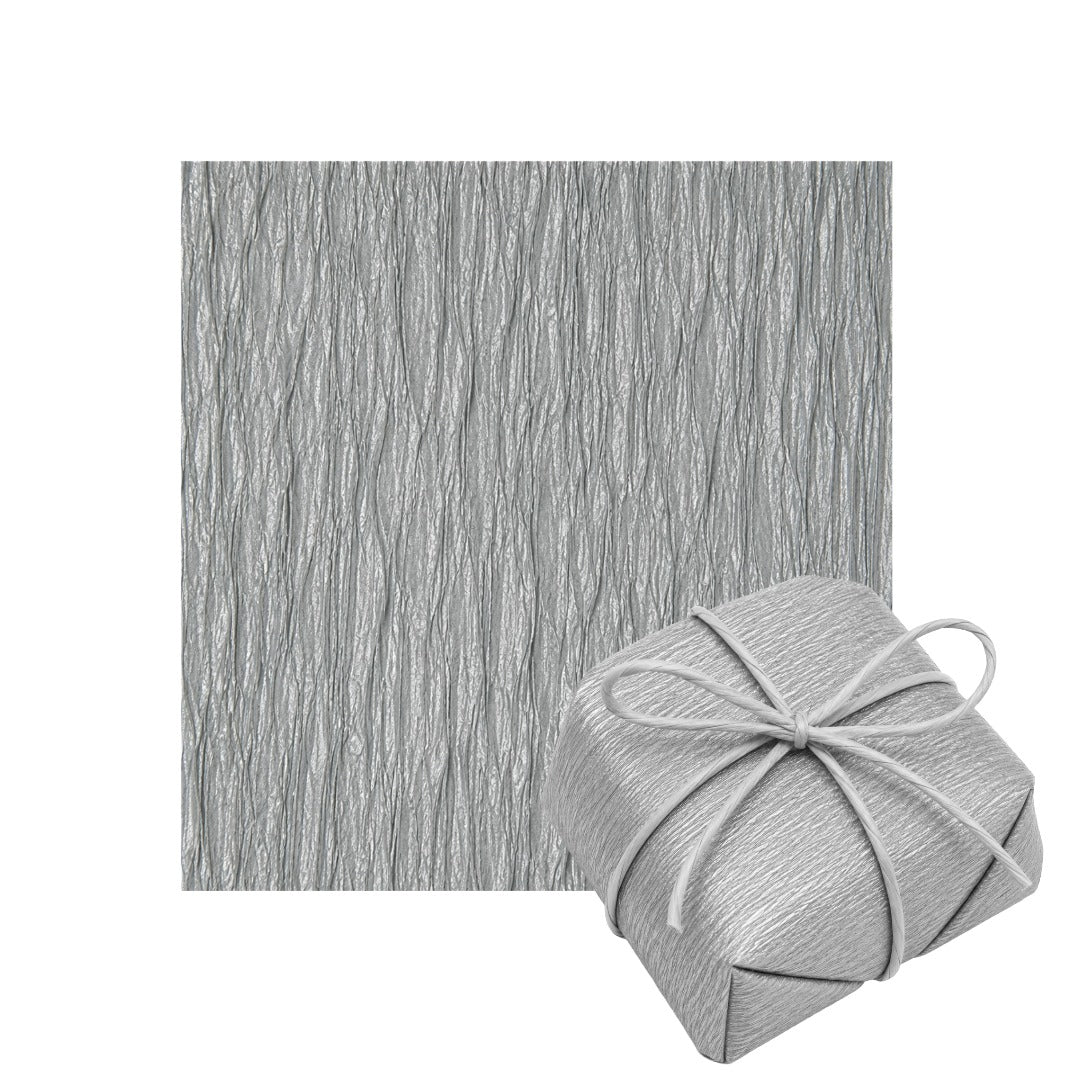 Hojas de papel crepé para envolver Bem Casados 15cm x 15cm Plata (40 hojas)