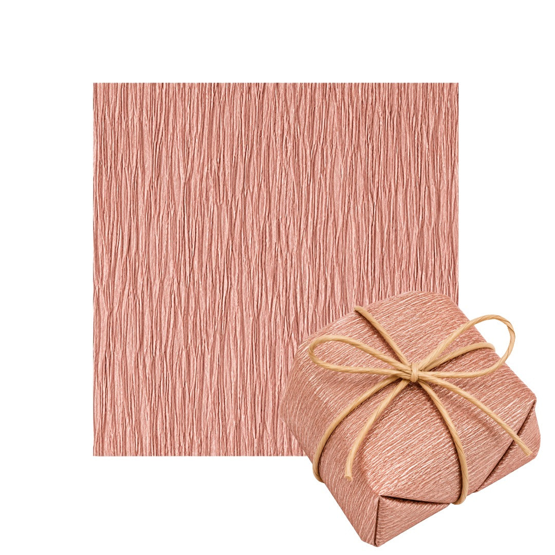Wrapping Crepe Paper Sheets for Bem Casados 15cm x 15cm Rose Gold (40 Sheets)