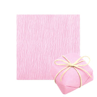Thumbnail for Folhas de Papel Crepom para Embalagem de Bem Casados 15cm x 15cm Rosa Bebê (40 Folhas)