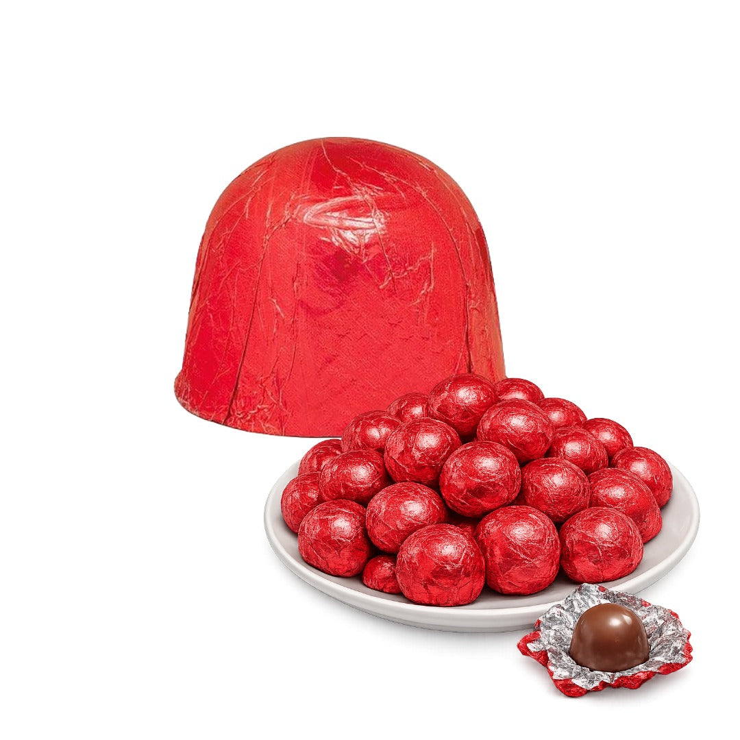 RED - Aluminum Wrapping For Truffles and Candies 300 Count - 160mm x 156mm