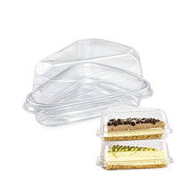 Thumbnail for Cake Slice Container with Separate Lid – 18.6 oz (550 ml) – Pack of 10