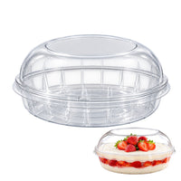 Thumbnail for Envase BWB Oblongo para Postres de 2 L (67 oz) con Tapa Domo – Paquete de 10 unidades