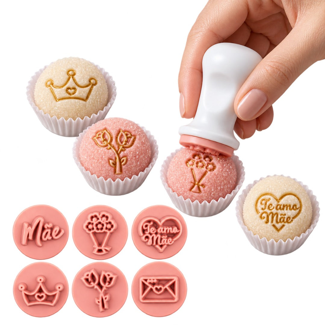 "Mother's Affection" Embossing Candy Stamp Set (BlueStar 6 pieces) 20mm
