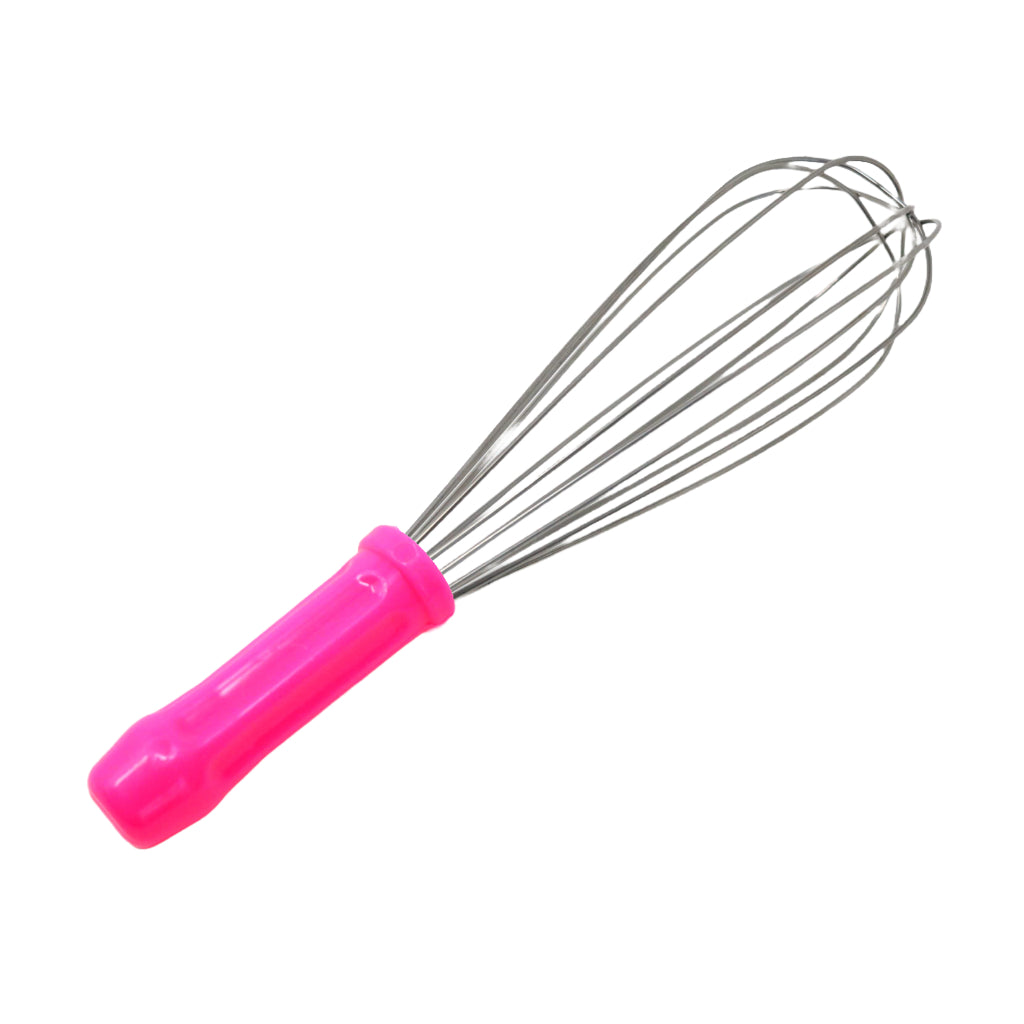 Heavy-Duty Professional Whisk for Cooking 30cm Neon Pink