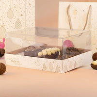 Thumbnail for Box for Half Stuffed Easter Eggs with Clear Lid for 150g shells BLISS Line - 10 Pack