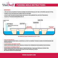 Thumbnail for Oven Safe Plastic Volcano Pudding / Flan Pan With Lid  - 10 Pack (150ml) BlueStar