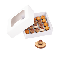 Thumbnail for Caixa com janela transparente para 25 doces ou brigadeiros – Com bandeja removível | Pacote com 10 unidades