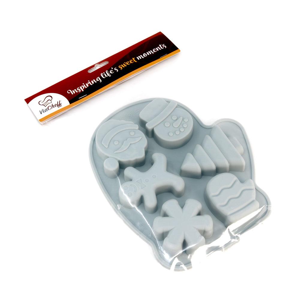 Christmas Mitten Silicone Mold with Assorted Shapes - ViaCheff.com
