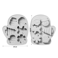Thumbnail for Christmas Mitten Silicone Mold with Assorted Shapes - ViaCheff.com