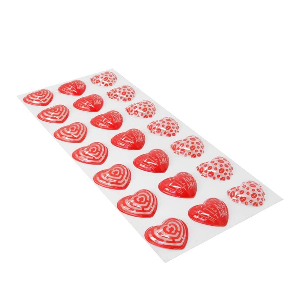 Hearts 1 -  Chocolate Transfer Mold (21 Cavities) - ViaCheff.com
