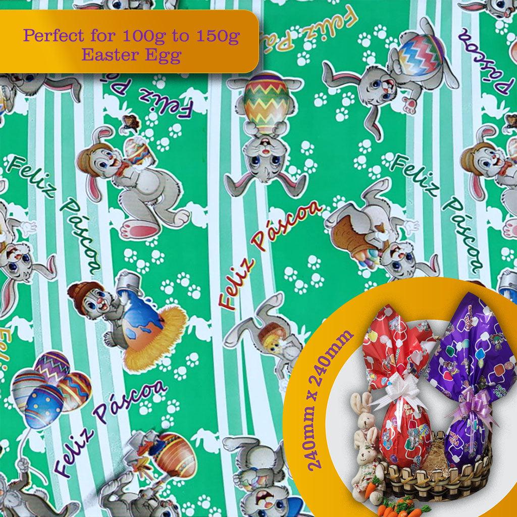 Wrapping Paper for 100g to 150g Easter Egg - 5 pack. Model #100539 - ViaCheff.com