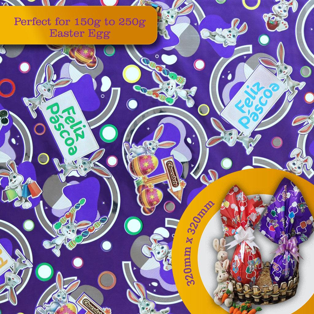 Wrapping Paper for 150g to 250g Easter Egg - 5 pack. Model #100548 - ViaCheff.com