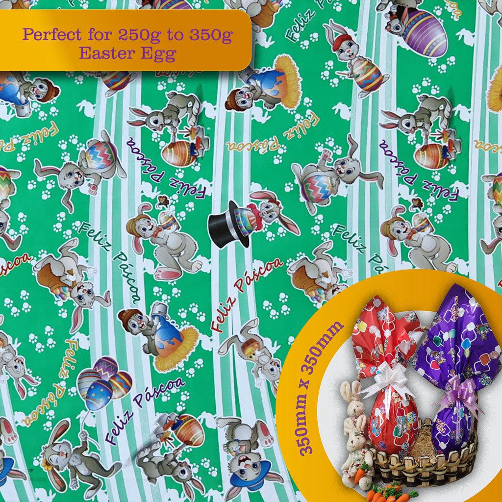 Wrapping Paper for 250g to 350g Easter Egg - 5 pack. Model #100559 - ViaCheff.com