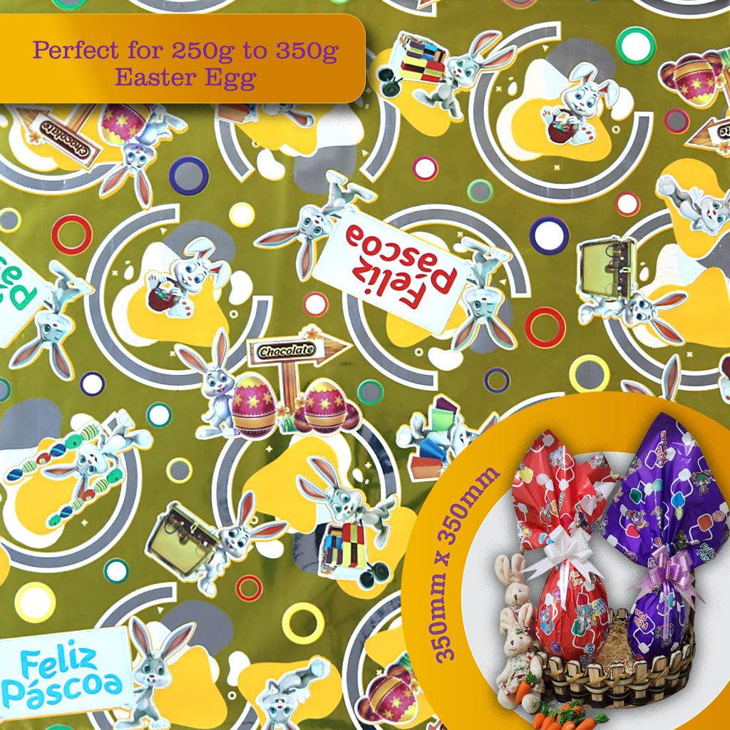 Wrapping Paper for 250g to 350g Easter Egg - 5 pack. Model #100561 - ViaCheff.com