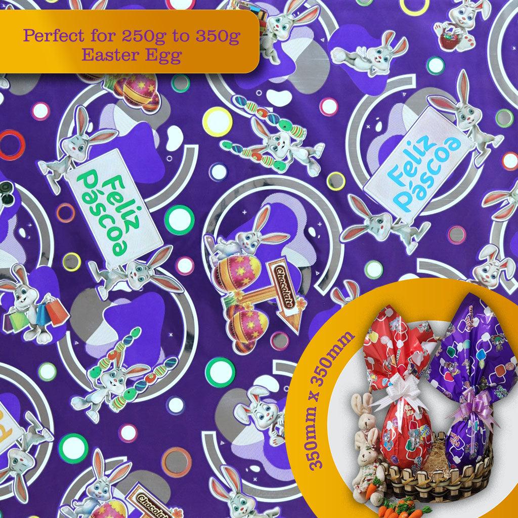 Wrapping Paper for 250g to 350g Easter Egg - 5 pack. Model #100563 - ViaCheff.com