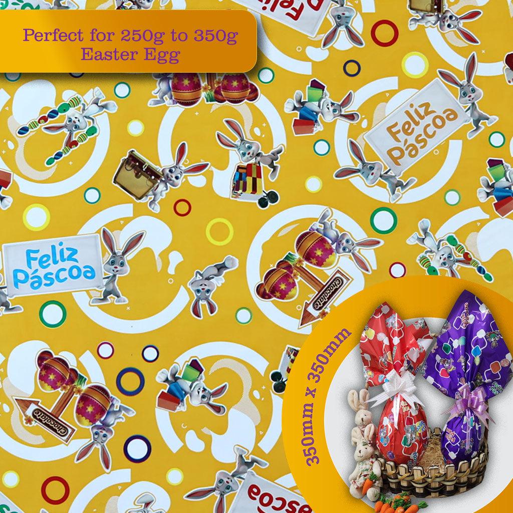 Wrapping Paper for 250g to 350g Easter Egg - 5 pack. Model #100568 - ViaCheff.com