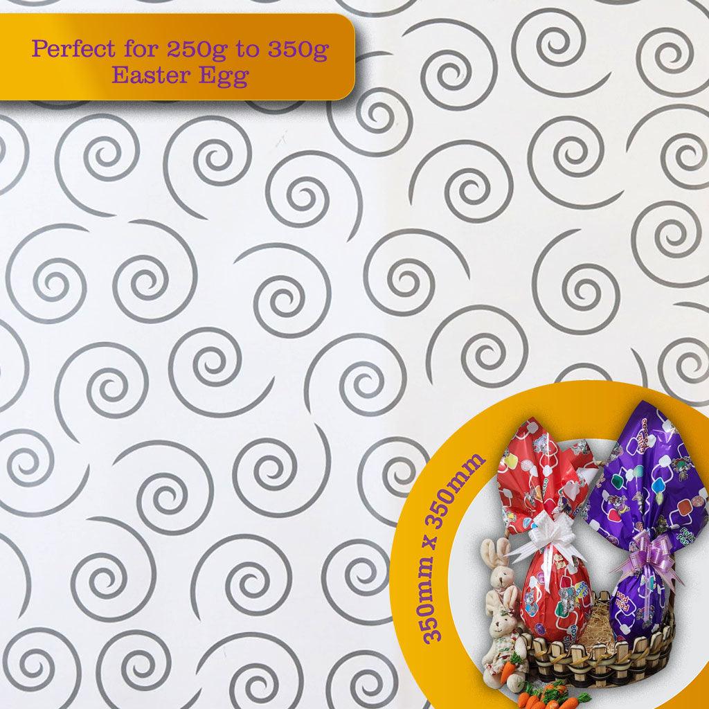 Wrapping Paper for 250g to 350g Easter Egg - 5 pack. Model #100569 - ViaCheff.com