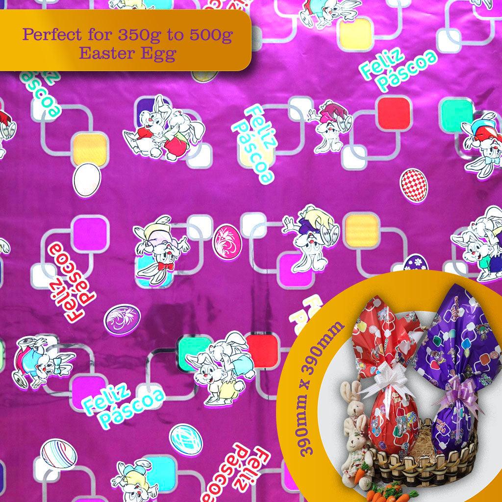 Wrapping Paper for 350g to 500g Easter Egg - 5 pack. Model #100584 - ViaCheff.com
