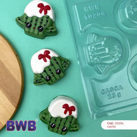 Thumbnail for Cutie Cactus 3-Part Chocolate Mold (BWB) - ViaCheff.com