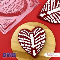 Thumbnail for Skeleton Heart 3-Part Chocolate Mold (BWB) - ViaCheff.com