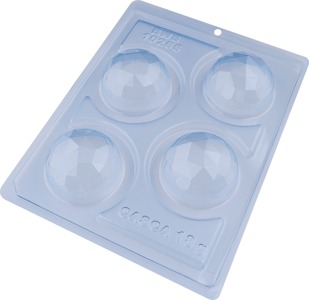 Bwb 70mm Chocolate Sphere Mold, 3 Part