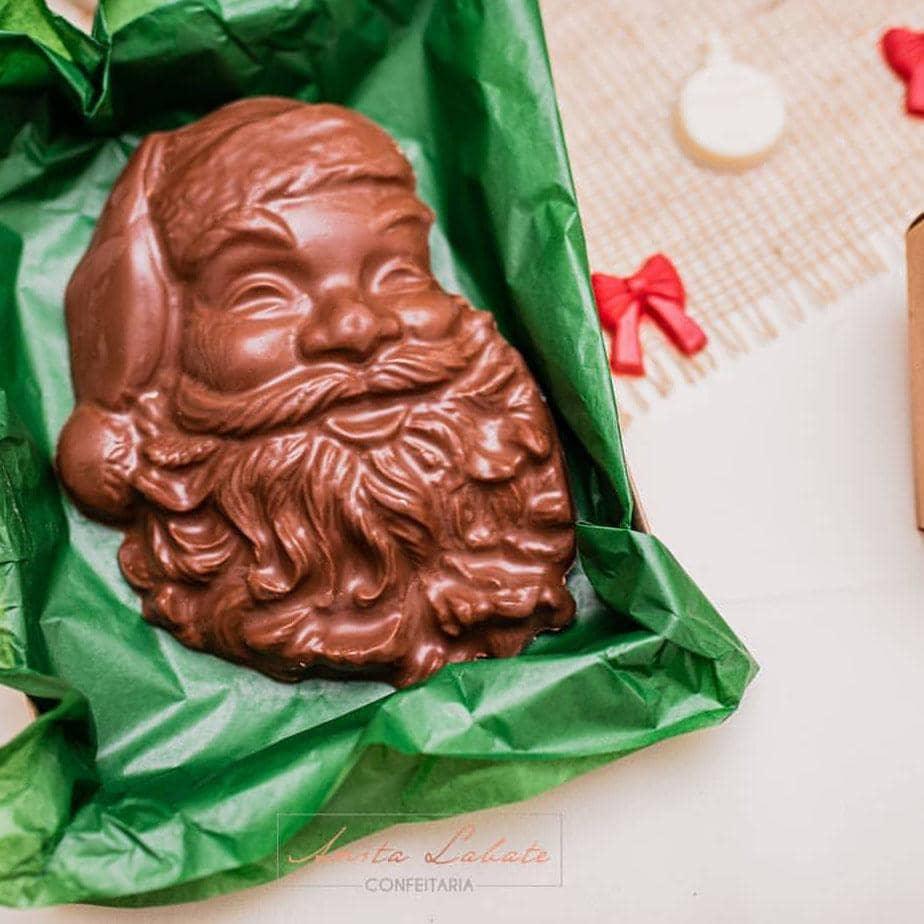 Large Santa Claus Face Chocolate Mold - ViaCheff.com