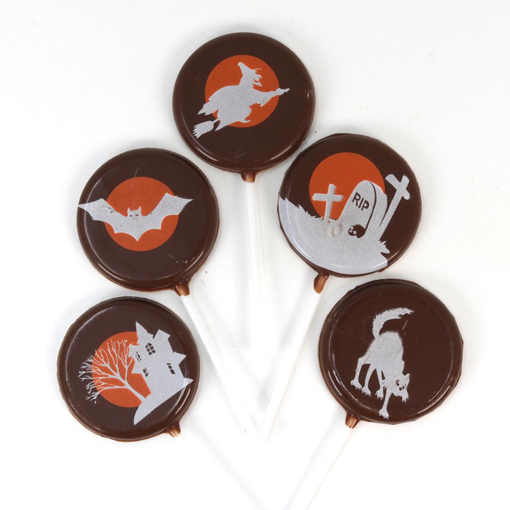 Halloween Lollipops Chocolate Transfer Mold (5 Cavities)
