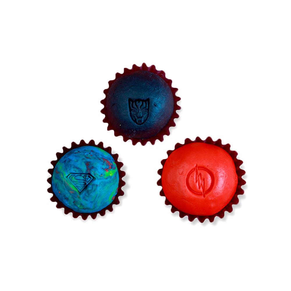 "Super Hero Symbols" Embossing Candy Stamp Set  (8 pieces) - ViaCheff.com