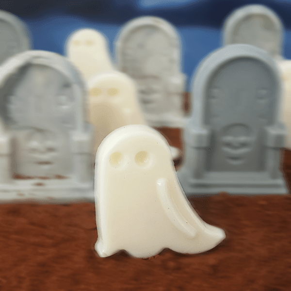 Small Ghost Standard Chocolate Mold (BWB) - ViaCheff.com