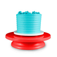Thumbnail for Solid Red  Plastic Cake Turntable  - 29cm (11.5 Inches) - ViaCheff.com