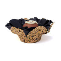 Thumbnail for Black Lady / Gold Tela Flower - 50 pack