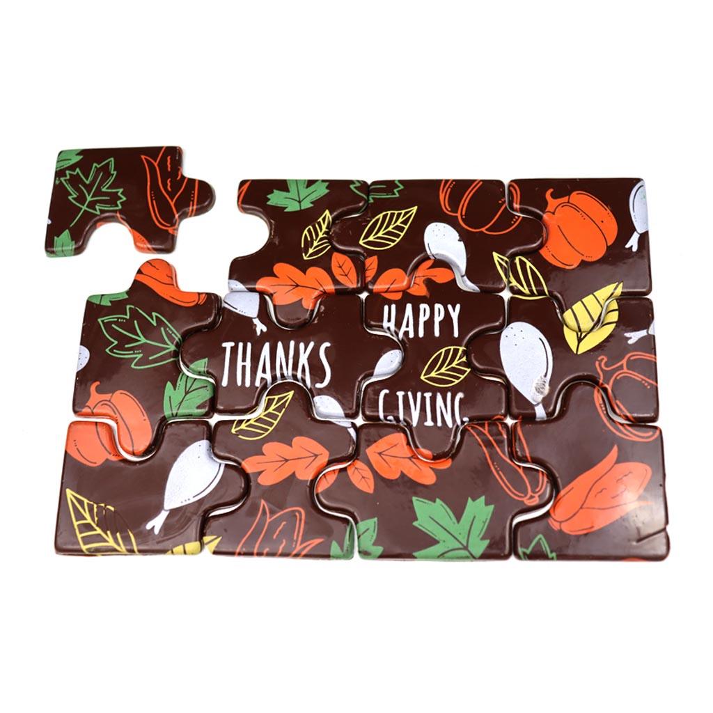 Thanksgiving Puzzle - Chocolate Transfer Mold - ViaCheff.com