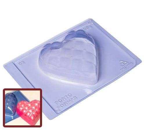 Large Heart Pillow Chocolate Mold (500g Shell) - ViaCheff.com