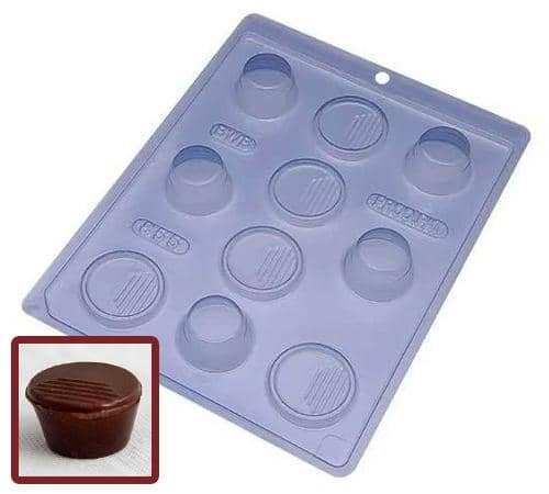 Mini Round Box  3-Part Chocolate Mold (BWB) - ViaCheff.com