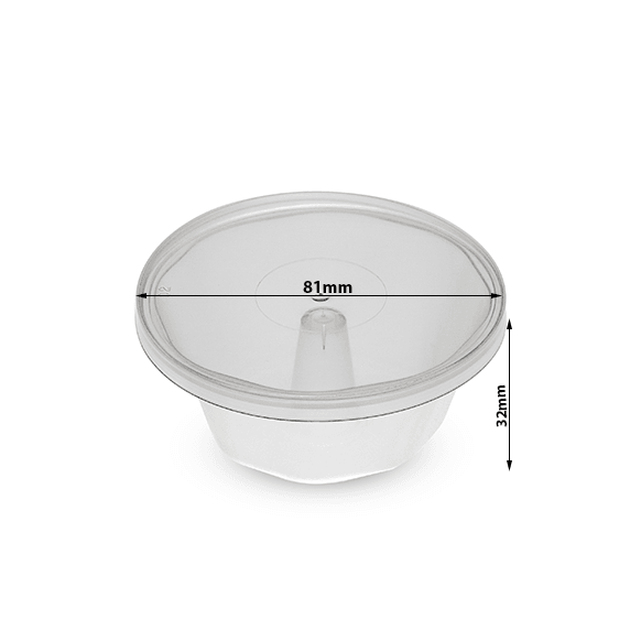 Oven Safe Plastic Mini Pudding/Flan Pan With Lid - 20 Pack (80ml) - ViaCheff.com