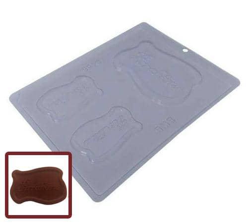 Parabéns Board Chocolate Mold - ViaCheff.com