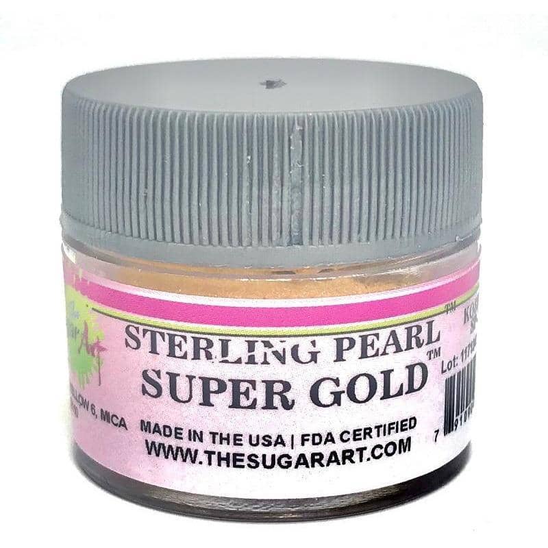 Super Gold Pearl Dust (2.5g Jar) - ViaCheff.com