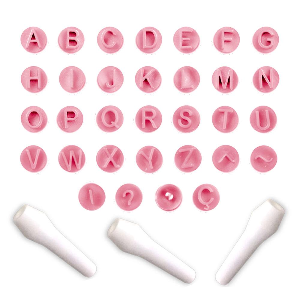 "Alphabet" Embossing Candy Stamp Set  (35 pieces) - ViaCheff.com