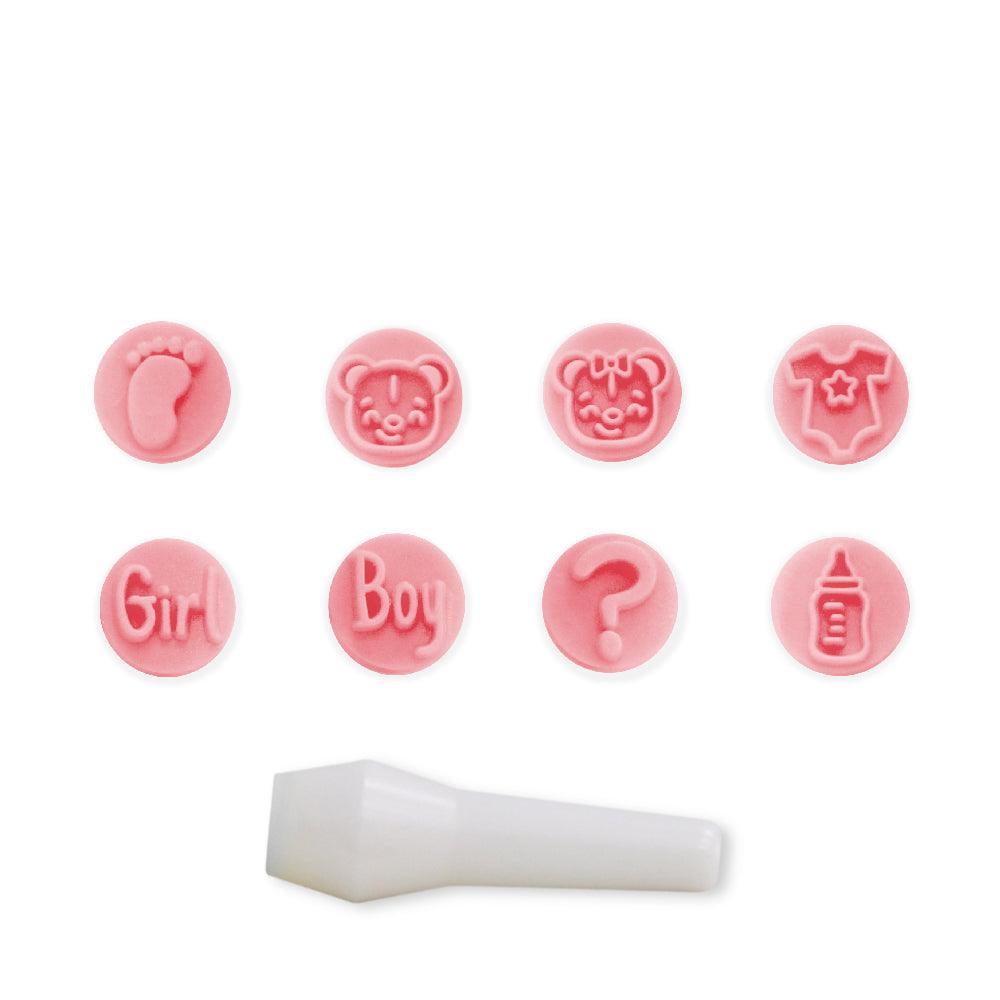"Baby" Embossing Candy Stamp Set  (9 pieces) - ViaCheff.com