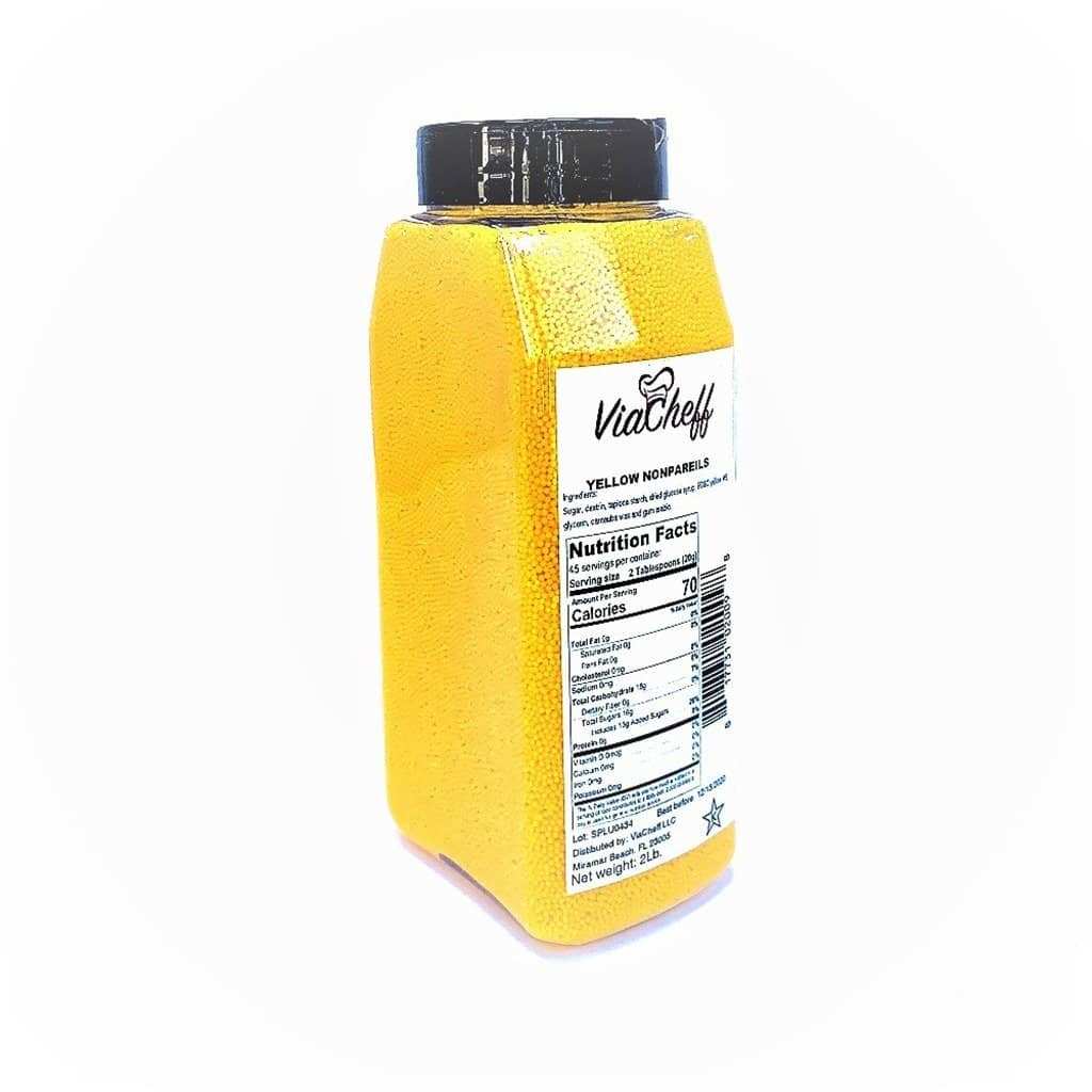 Yellow Nonpareils 2.0Lb Jar (907g) - ViaCheff.com