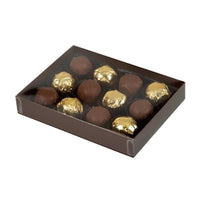 Thumbnail for Large Single Layer Brown Box for 12 Candies - ViaCheff.com